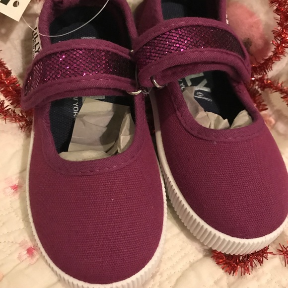 Lilly of New York Other - ⭐️⭐️ Purple Glitter Mary Jane ⭐️⭐️